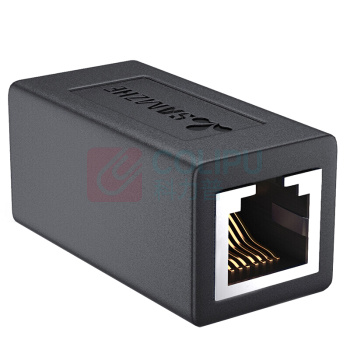 山泽 SAMZHE 网络转接头 RJ45网线连接器对接头 101BK RJ45网口 网线对接头