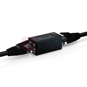 山泽 SAMZHE 网络转接头 RJ45网线连接器对接头 101BK RJ45网口 网线对接头