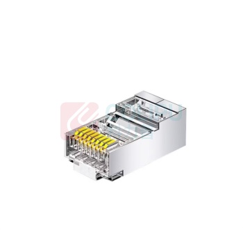 斯赛孚 超六类 镀金FTP屏蔽千兆水晶头 SF-6RJ45 100个/包
