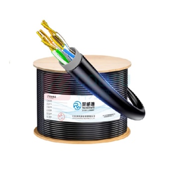 荣威胜 室外专用超五类网线 RWS-SW500305 带POE供电 305米 (黑色)