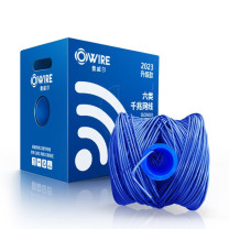 奥威尔 OWIRE 网线 SSKJ-C6-LZ68OR 0.58mm加粗线径蓝六类4对非屏蔽低烟无卤网线305.00米/箱 (蓝色)