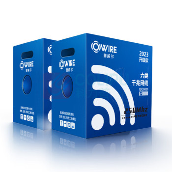 奥威尔 OWIRE 网线 SSKJ-C6-LZ68OR 0.58mm加粗线径蓝六类4对非屏蔽低烟无卤网线305.00米/箱 (蓝色)