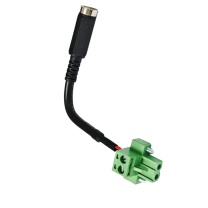 OTHER 电源转接线 DC005 5转508-2P 带锁插头 20CM长 (绿色)