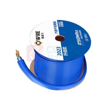 奥威尔 OWIRE 六类4对单屏蔽网线 SSKJ-C6-68BL 0.58mm加粗线径 305米 (蓝色)