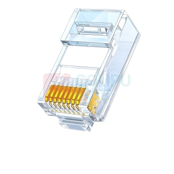 山泽 SAMZHE 六类千兆网络接头 RL-26050 RJ45工程级8P8C镀金50个/盒