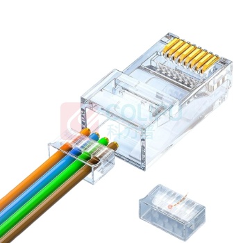 山泽 SAMZHE 六类千兆网络接头 RL-26050 RJ45工程级8P8C镀金50个/盒
