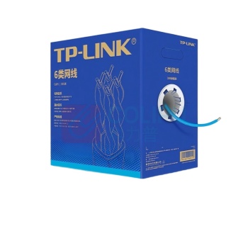 普联 TP-LINK 六类千兆网线 TL-EC6-305 工程级无氧铜箱线305米 CAT6类非屏蔽纯铜双绞线