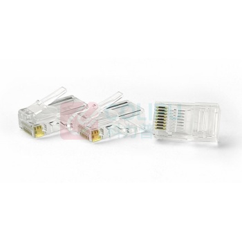 理联 超五类CAT5E非屏蔽网络水晶头 LN-SJT05 H65黄铜芯片 100个/盒