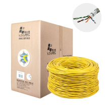 酷比客 L-CUBIC 超五类双层屏蔽网线 LCLN5ESSYW-305M 305米 (黄色)