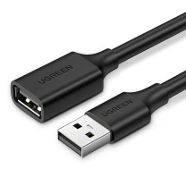 绿联 UGREEN USB2.0延长线公对母 高速传输数据连接线 10315 1.5米 (黑色)