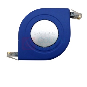 酷比客 L-CUBIC 六类伸缩网线 LCCPLA-MS50BU 5米 (蓝色)