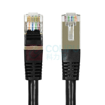 酷比客 L-CUBIC 六类屏蔽网络线 LCLN6RRECSBK-1M 1米 (黑色)