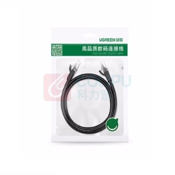 绿联 UGREEN 六类网线 千兆 非屏蔽 八芯双绞线 20160 NW102 2米 (黑色)