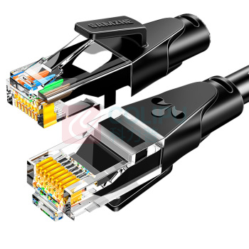 山泽 SAMZHE 六类网线 WD6010 1米 (黑色) CAT6类千兆极速8芯双绞