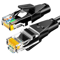 山泽 SAMZHE 六类网线 WD6010 1米 (黑色) CAT6类千兆极速8芯双绞
