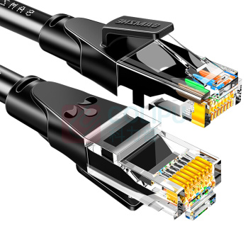 山泽 SAMZHE 六类网线 WD6010 1米 (黑色) CAT6类千兆极速8芯双绞