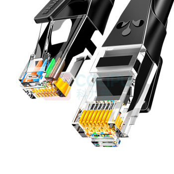 山泽 SAMZHE 六类网线 WD6010 1米 (黑色) CAT6类千兆极速8芯双绞