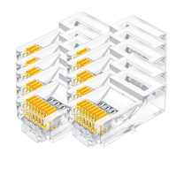 山泽 SAMZHE RJ45网线8P8C连接头 SJ-6010 10.00 个/盒 (计价单位:盒)透明
