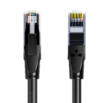 山泽 SAMZHE 六类网线 CAT6类千兆极速8芯双绞 工程家用电脑宽带监控电脑网络跳线成品网线 WD6030 3米 (黑色)