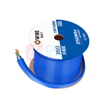 奥威尔 OWIRE 六类4对单屏蔽网线 SSKJ-C6-68BL 0.58mm加粗线径 305.00 米/卷 (蓝色)