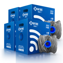 奥威尔 OWIRE 六类4对非屏蔽网线 SSKJ-C6-66BL 0.56mm加粗线径 305.00 米/箱 (灰色)