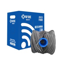 奥威尔 OWIRE 超五类非屏蔽网线 SSKJ-C5E-60BL 0.50mm加粗线径 305.00 米/箱 (灰色)