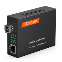 netLINK 万兆光纤收发器 HTB-10G-20KM/SFP+ 单模双纤光电转换器 1310nm 20KM 工程 
