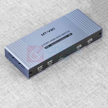 迈拓维矩 MTVIKI KVM切换器 HDMI 2进1出 mt-hk201w 