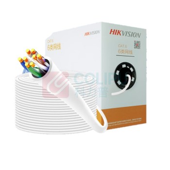 海康威视 HIKVISION 六类千兆网线 DS-1LN6-UE-W 305米 (白色)
