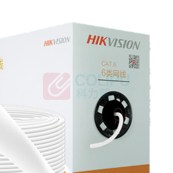 海康威视 HIKVISION 六类千兆网线 DS-1LN6-UE-W 305米 (白色)