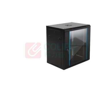 法力创 壁挂小墙柜机 15U 600宽450深800高 黑色钢化玻璃门