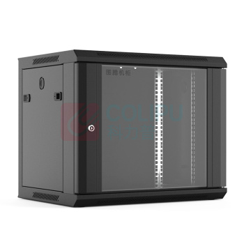 图腾 TOTEN 网络机柜 W26409 壁挂式 9U0.5米 另加 托盘*1块 (黑色)