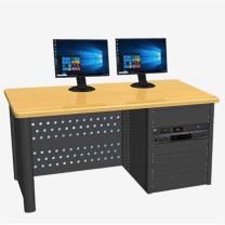 迈恻亦 非线性编辑台 1500mm*800mm*750mm 配19英寸机柜 