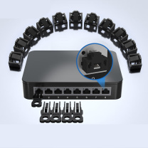 奥卡斯 RJ45端口锁数据防盗安全网口锁 ACPT5678-BK [锁100个+钥匙5个] (黑色)