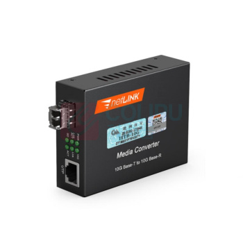 netLINK 万兆光纤收发器 多模双纤光电转换器850nm 300米工程电信 一台 HTB-10G-M/SFP+