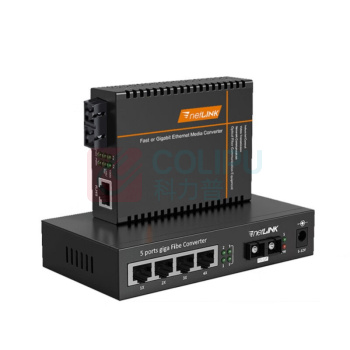 netLINK 千兆纤光纤收发器电信级1对 HTB-GS-03/4GE-100KM+HTB-GS-03/100KM