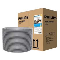飞利浦 PHILIPS 六类千兆六类屏蔽网线水晶头非屏蔽网线 SWA6310/93 305米/箱