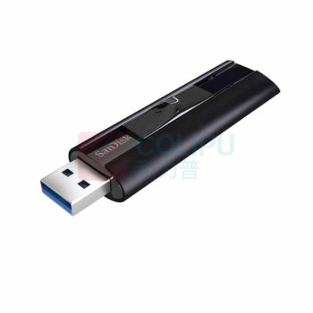 闪迪 SANDISK USB3.2至尊超极速固态U盘 71*21mm CZ880-420MB/s 128G (黑色)
