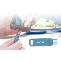 闪迪 SANDISK 128GB 双接口U盘 DDC3 (青花蓝)