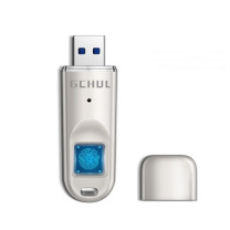 杰储 GCHUL 指纹加密U盘 U110 64GB (银色) USB3.0 单次5个起订