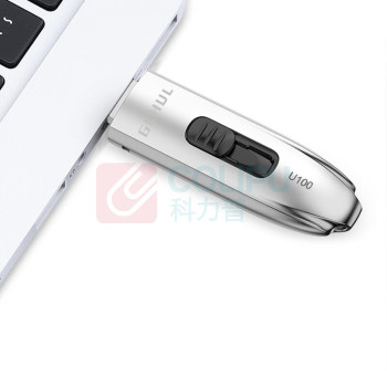 杰储 GCHUL 超高速固态闪存U盘 U100 深空系列 512GB (银色) USB3.2 单次5个起订