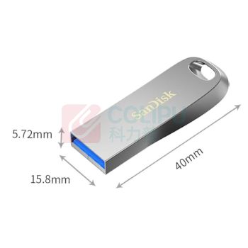 闪迪 SANDISK U盘 CZ74 64G 电脑优盘 USB3.1 64G 银色金属外壳 读速高达150MB/S