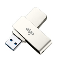 爱国者 aigo U盘 U330 32GB (银) USB3.2 金属旋转系列 快速传输