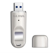 杰储 GCHUL 指纹加密U盘 U110 64G USB3.0 (银色)