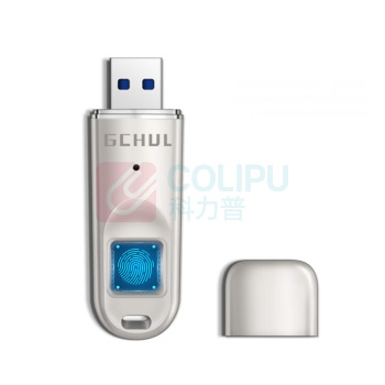 杰储 GCHUL 指纹加密U盘 U110 64G USB3.0 (银色)