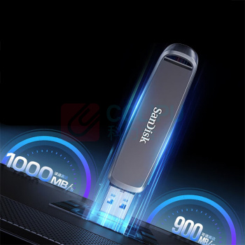 闪迪 SANDISK DDE1高速固态U盘 SDDDE1-256GB-Z46 USB3.2 Type-C 双接口