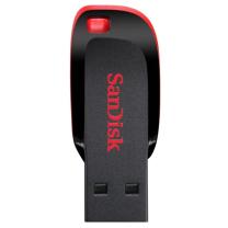 闪迪 SANDISK U盘 CZ50酷刃 64GB USB2.0 (黑红色)