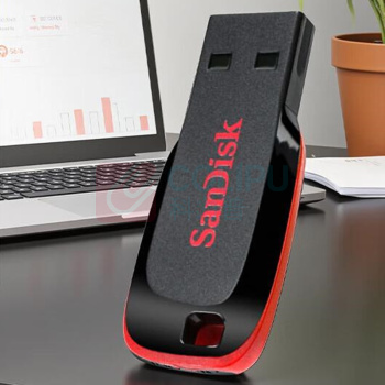 闪迪 SANDISK U盘 CZ50酷刃 64GB USB2.0 (黑红色)