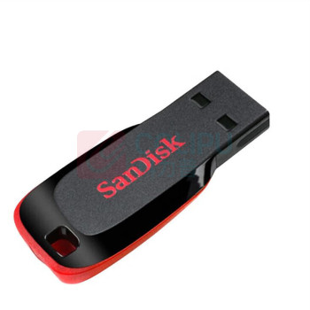 闪迪 SANDISK U盘 CZ50酷刃 64GB USB2.0 (黑红色)
