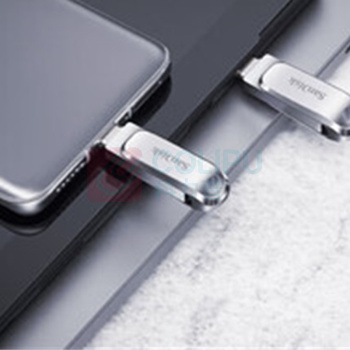 闪迪 SANDISK U盘 DDC4 128G 手机电脑两用 金属双接口大容量优盘